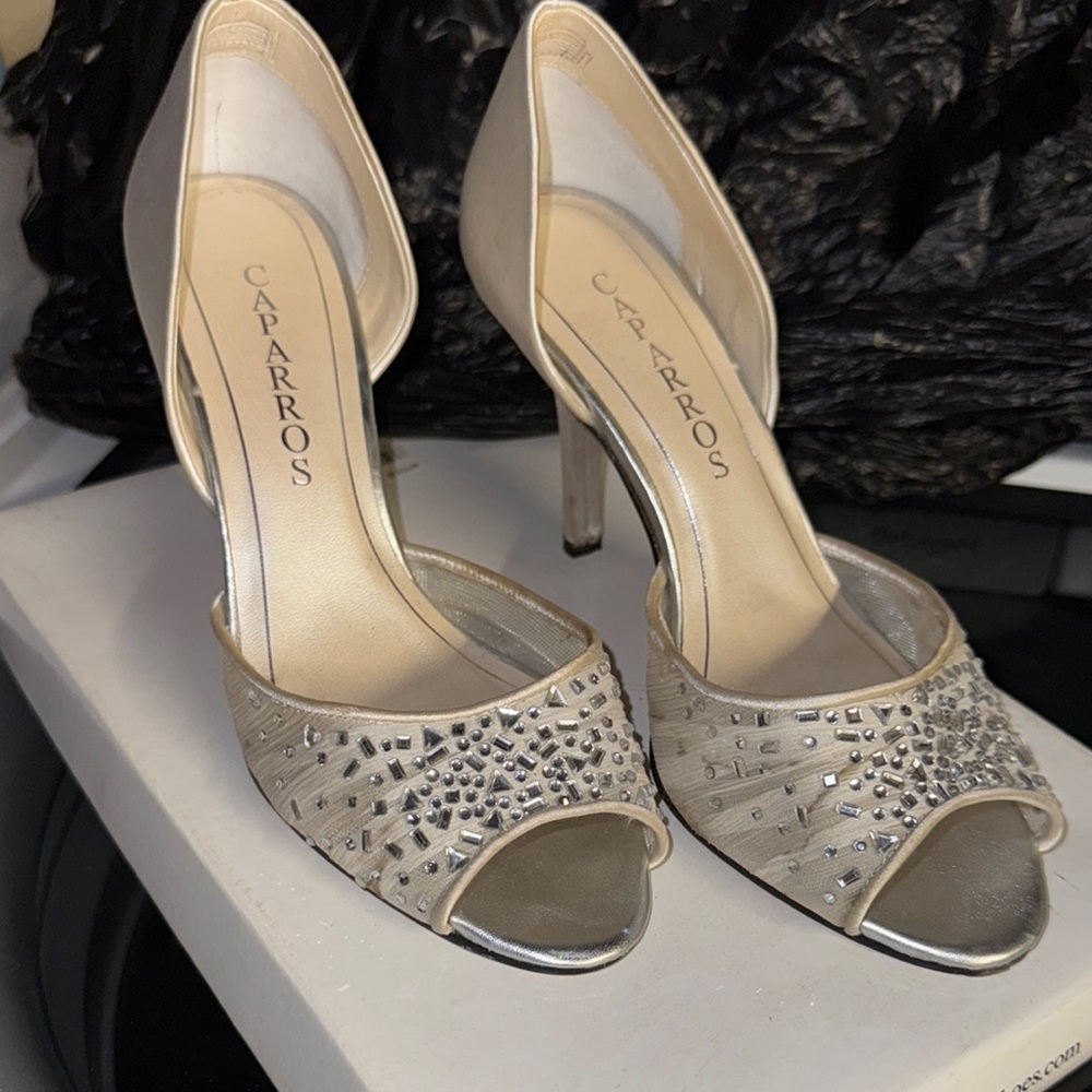 Caparros Silver Women's Heels